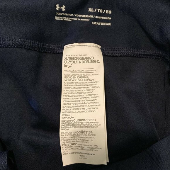Under Armour Blue Orange Women's XL Heatgear‎ Compression Leggings $54 - Picture 10 of 12
